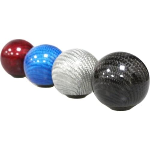 Carbon fiber Gear Shift Knob for AT MT Shifter Lever 3 Aadapters switching adapters Cool Funny Automobile Accessories