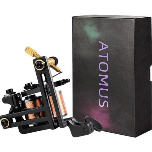 New Wire Cutting 12 Wrap Coils Tattoo Machine Gun Professional For Liner Shader Iron Copper Tattoo Supplies Permanent Makeup