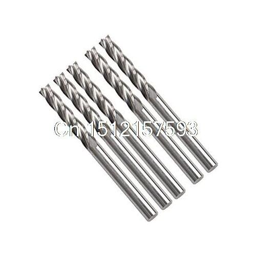 1/8" Carbide CNC 4 Flute Spiral Bit End Mill Cutter CEL 17mm Pack of 5