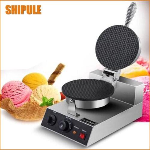 Square type waffle machine for sale ice cream maker dual plate ice cream machine cone maker