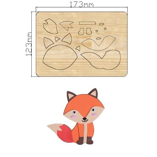 2021 New Fox Cutting Dies Wooden Dies Suitable for Common Die Cutting Machines on the Market
