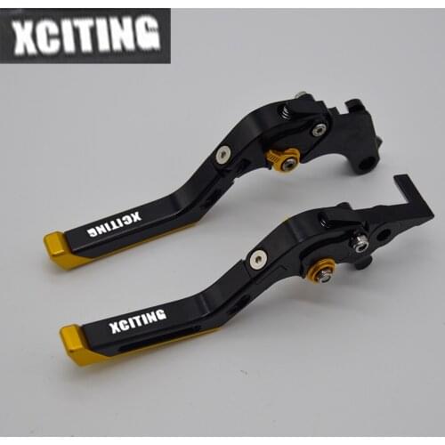 Yang hua CNC Folding&Extending Brake Clutch Levers For KYMCO XCITING 250 300 400 500 Logo(XCITING)