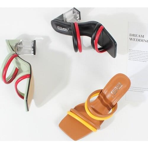 Womens fashion sandals 2021 European and American summer new style with open toe high heel sandals sexy comfortable shoes 8.5cm