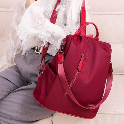 Anti-theft Women Backpack Waterproof Oxford Female Shoulder Bag Large Capacity Travel Bag Ladies Casual Mochila Bagpack Blacvk