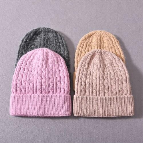 Winter Real Fur Ball Beanie Thick Knit Hat Women Warm Raccoon Fur Pom Poms Skullies Beanies Wool Knitted Hat