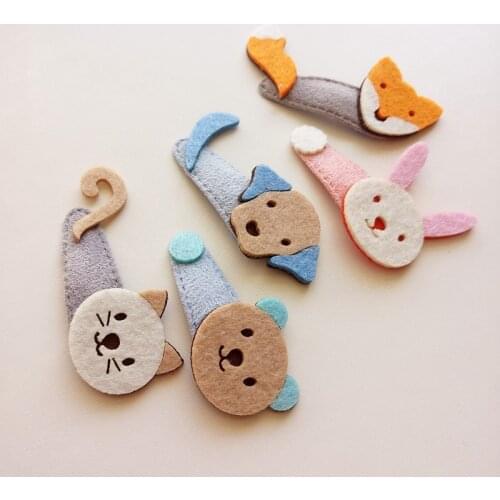1 PCS New Cute Cartoon Cat Bear Fox Rabbit Baby BB Clips Girls Hairpins Hair Clip Kids Headwear Children Accessories