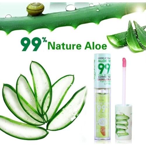 1pcs Moisturizing Aloe Lip gloss Changeable Color Portable Waterproof Long Lasting Lipstick Lip Care Lip Balm Dropshipping