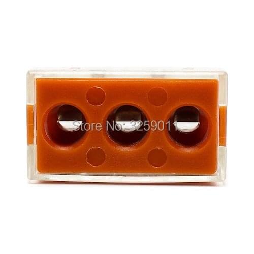 10PCS 773-173 PCT-103D Push in wire wiring connector For Junction box 3 pin Cable conductor terminal block
