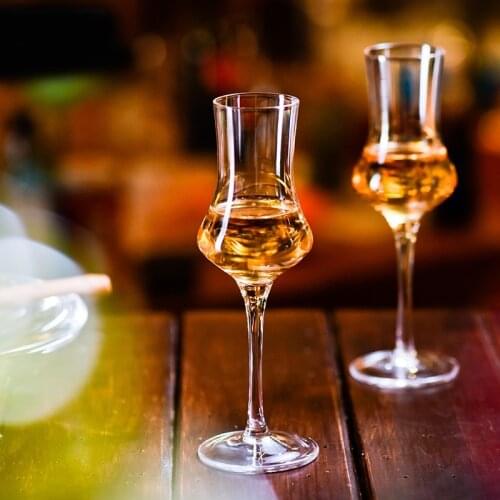 100ml Crystal Goblet Whisky Glass Creative Lead-free Tulip Wine Glasses Wedding Party Champagne Goblet Bar Drinking Glasses 2Pcs