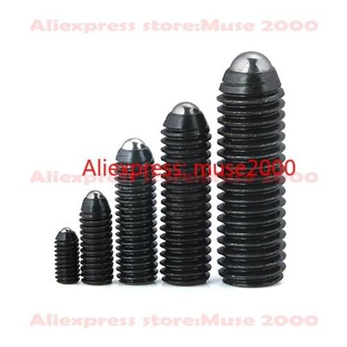 12.9 grade steel Set screw M10 M12 M16 Black metric thread Spring Ball Plunger Screw Beads Positioning bolt Set Screw
