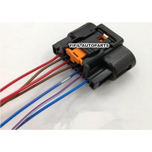 2pcs/lot 7 Pin/Way High-Voltage Ignition Coil Plug Connector With Pigtail Fit For Opel Astra J Chevrolet Cruze Buick