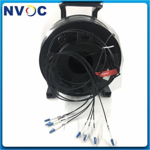 200M Armored LC-LC 4C Single Mode 4.0mm 4Strands SM LSZH/TPU Outdoor FTTA FTTH 4Core Armoured LCUPC Fiber Optic Cable Patch Cord
