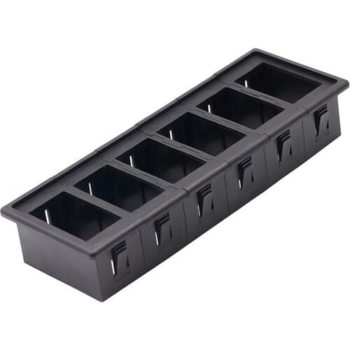 80% Hot Sale CS-429A5 Universal Rocker Switch Clip 6-Gang Anti-retardant ABS Headlight Switch Holder Housing for Cars RVs