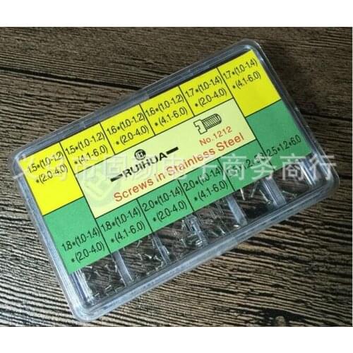 Free shipping Stainless Steel Tiny Screws Kits Tools for Glasses Watches Clock Repair
