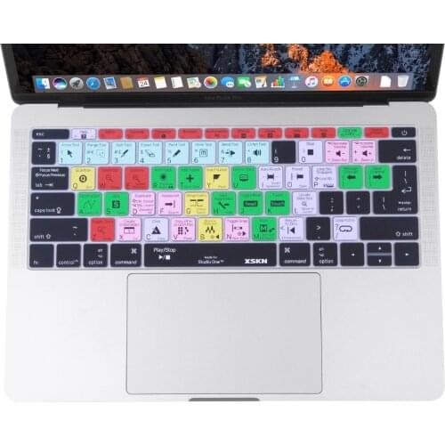 XSKN for PreSonus Studio One Hotkey Keyboard Cover Skin for New Macbook 13 inch A1708 (Flat Key, No Touch Bar) and for 12" A1534