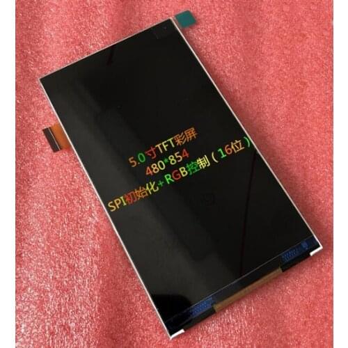 5.0 inch 39PIN LCM TN TFT LCD Color Screen ILI9806E Driver SPI+16Bit RGB Interface 480*854