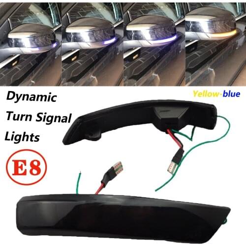 Dynamic Turn Signal Light LED Side Rearview Mirror Sequential Indicator Blinker Lamp For Ford Focus 2 3 Mk2 Mk3 Mondeo Mk4 EU