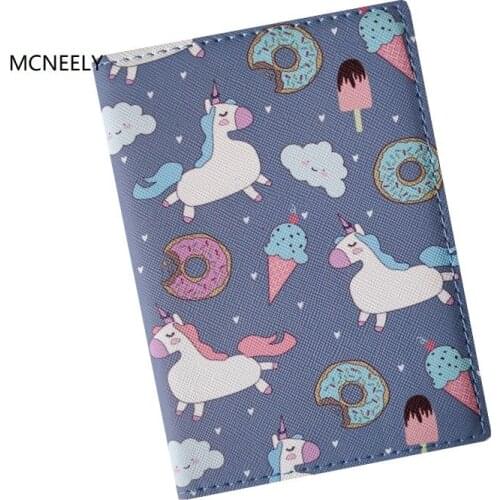 Cartoon Boys Travel Passport Cover Wallet Unisex Business Credit Card Air Ticket Wallet Organizer Drop Shipping