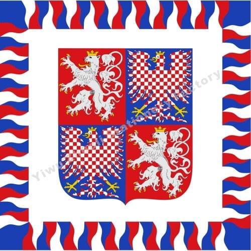 Czech Bohemia Moravia President Standard 1939-1945 Flag 120X120cm (4x4FT) 120g 100D High Quality Banner Free Shipping