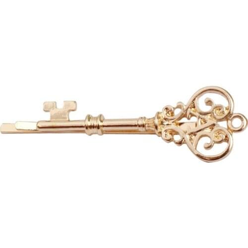 Classic fashion key shape hairclips hairgrips hairpins hair grips pins barrette accessories for woman