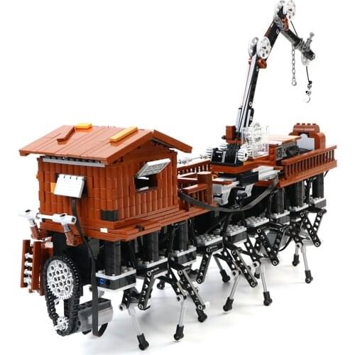 MOC Movie Mysterious Beach Monsteralssa Modular Architecture Electric Monster Building Block With PF Control Children Toy Gift