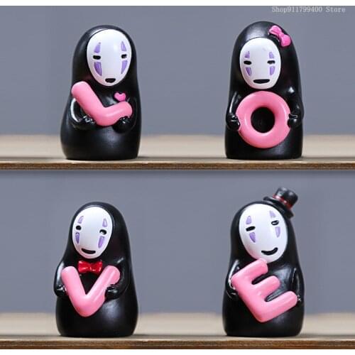 Faceless Man resin decoration doll character Hayao Miyazaki model cartoon character childrens toys home furniture decoration