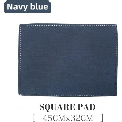 Square Blue Cotton And Linen Femal Ring Jewelry Display Pad For Ring Earring Pendent Bracelet Showcase Jewellery Holder Cloth