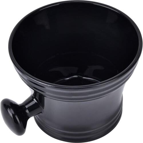 Mans Shaving Mug Bowl with Handle Soap Mug Bowl Cup for Shave Brush Plastic Male Face Cleaning Mug Cup Tools for Razor Brush