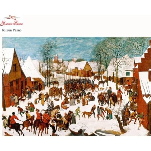 Golden Panno 5d diy full square drill diamond painting embroidery religious stone Diamond Cross Stitch Rhinestone decor 07