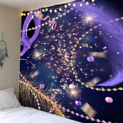 Custom Wall Backdrops Feather Pearl Art Wall Hanging Tapestry Home Decor Brdroom Decoration Psychedelic Tapestry