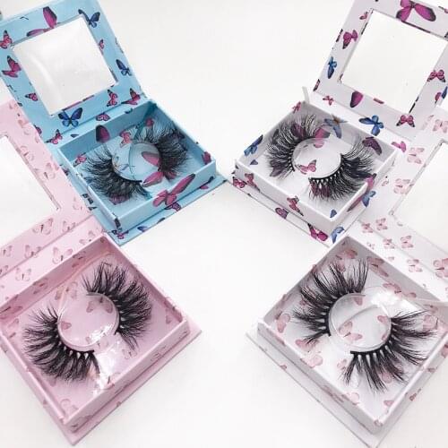 Newest Mink False Eyelashes Custom Eyelash Packaging Box 25mm Lash Ntural Dramatic Full Volume 3D Mink Falses Lashes
