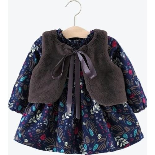 2020 Winter baby children summer wedding flower Cute girl dress girls cotton baby girl dress Vestidos birthday Christmas dress