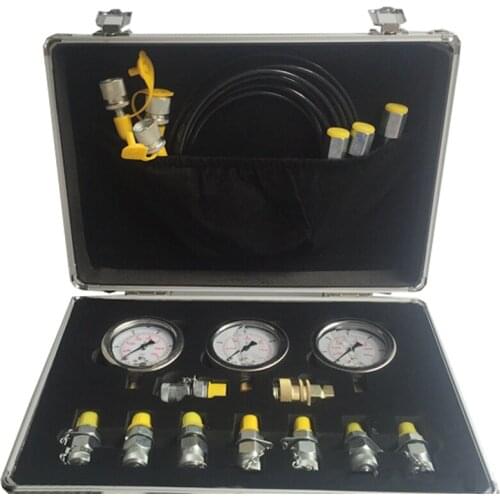 Portable Hydraulic Test Gauge Hydraulic Gauge Hydraulic Test Box Excavator Pressure Test Table Pressure Measurement Joints
