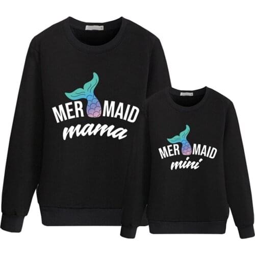 Famaily Matching Clothes Casual Kids T Shirt Parent-child Fashion Print O-Neck Sweater Long-sleeved T-shirt Children Clothing