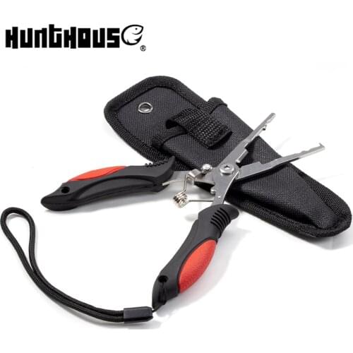 Fishing Plier Hunthous Scissor Braid Line Lure Cutter Hook Remover Tackle Tool Cutting Tongs Multifunction Scissors accessoires