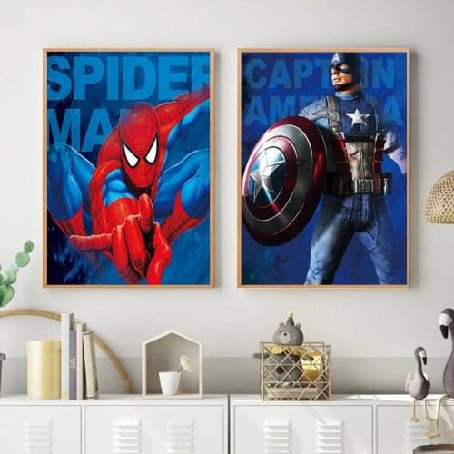 Marvel Avengers Diamond Painting New Product 5D Diamond Inlaid Diamond Embroidery Full Cross Stitch Kits for Home Decoration