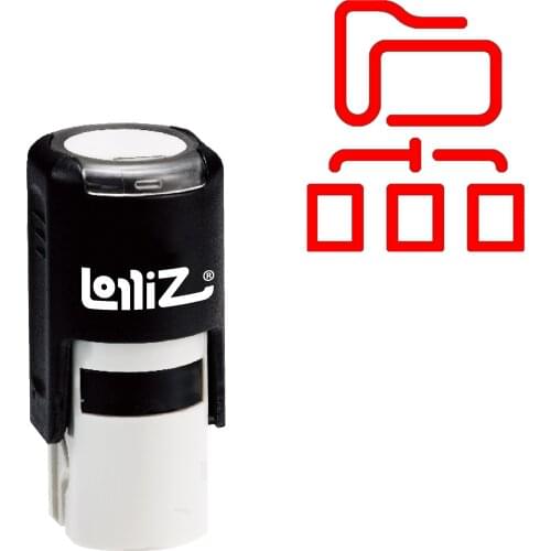 LolliZ System Self-Inking Rubber Stamp - Modern Symbol Series