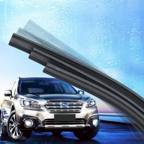 2pcs High Quality Boneless Frameless Rubber Car Wiper Blade refill Strips Windscreen 6mm 26"28"30"32" Windshield car accessories