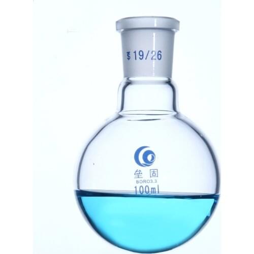 Single Port Glass flask Round Bottom Thicken Borosilicate Glass high temperature resistance Standard flask laboratory