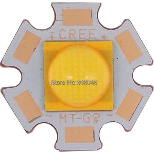 Cree XLamp CXA MTG-2 MT-G2 MTG2 18W 18V 1A Warm White 3000K High Power LED Emitter Diode on 20mm Star Copper Base