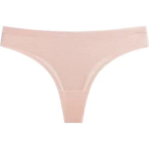 In 2021, Womens New Sexy Low Waist Ice Silk Thong, A Piece Of Fashionable Seamless,Comfortable And Breathable Elastic Underwear