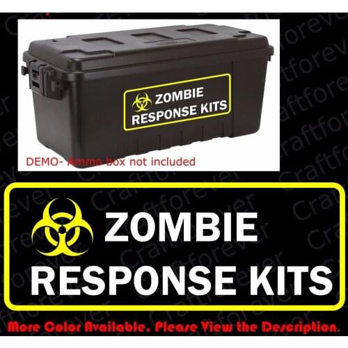 For BIOHAZARD ZOMBIE OUTBREAK RESPONSE KITS Vinyl Decals/Sticker for Ammo Box FY038