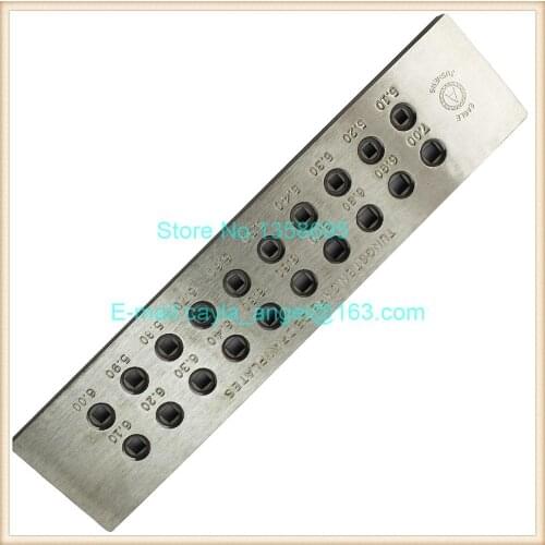 Square Shape Tungsten Carbide Wire Drawplate, 5.10-7.00mm,hole number jewelry diy making tools and equipment