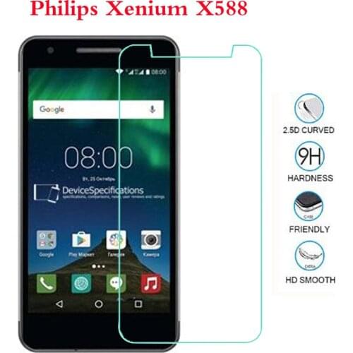 Tempered Glass For Philips Xenium S386 Screen Protector Transparent Protective Film For Philips X588 S326 Phone Glass
