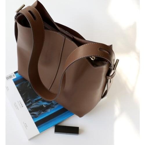 Famous Genuine Leather Bag Luxury Handbags Women Bags Designer Tote Shoulder Bags Female Big Leather Handbags Big 2020