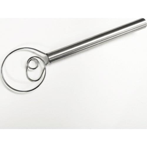 1PC Stainless Steel Egg Beater 12 Inch DIY Bread Dough Tools Baking Accessories Danish Whisk Stick Kitchen Gadgets OK 1143