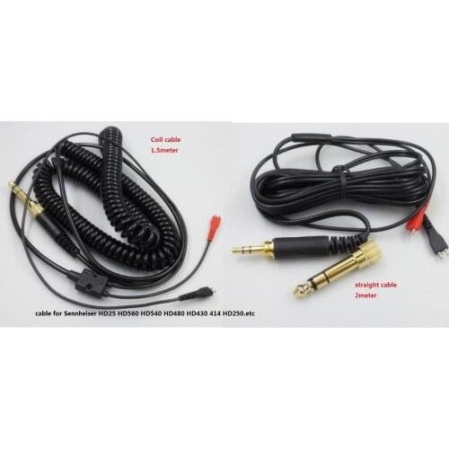 50pcs.audio cable for HD25 HD560 HD540 HD480 HD430 414 HD250 HD 25-sp. HD 222. HD 224.HD 230.HD 250 Linear II.HD 520