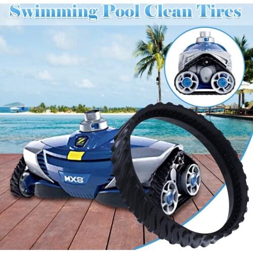 Swimming Pool Accessories 2pc Pool Cleaner Replacement Tire Track Wheel For Zodiac MX8 MX6 Rubber Track Belt Pools Cleaning Tool
