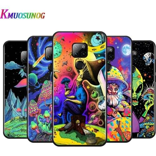 Psychedelic Mushroom for Huawei P Smart Z S Pro Plus 2021 2020 Nova 7i 7 6 SE 5i 5Pro 4E 4 3i 3e 3 2 2i Lite 2 Phone Case