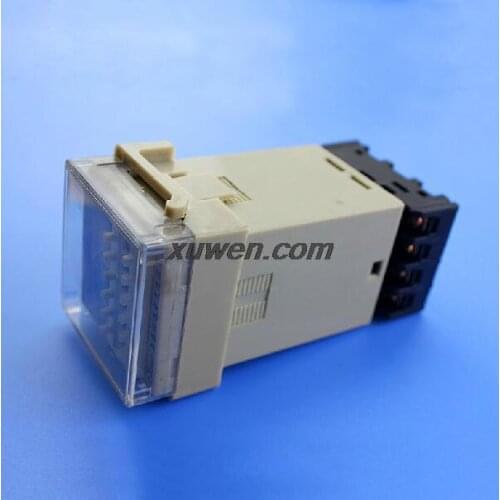 *DC 24V 0.1S-99H Digital Timer Double Time Delay Relay DH48S-S 8 Pin with Socket free shipping